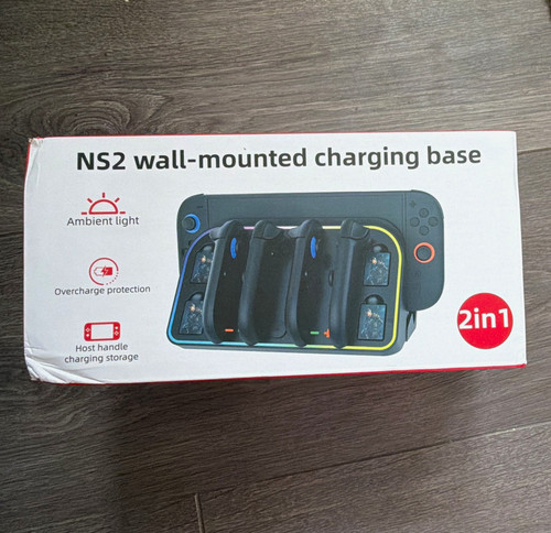 Wall mounted charging - dock, for